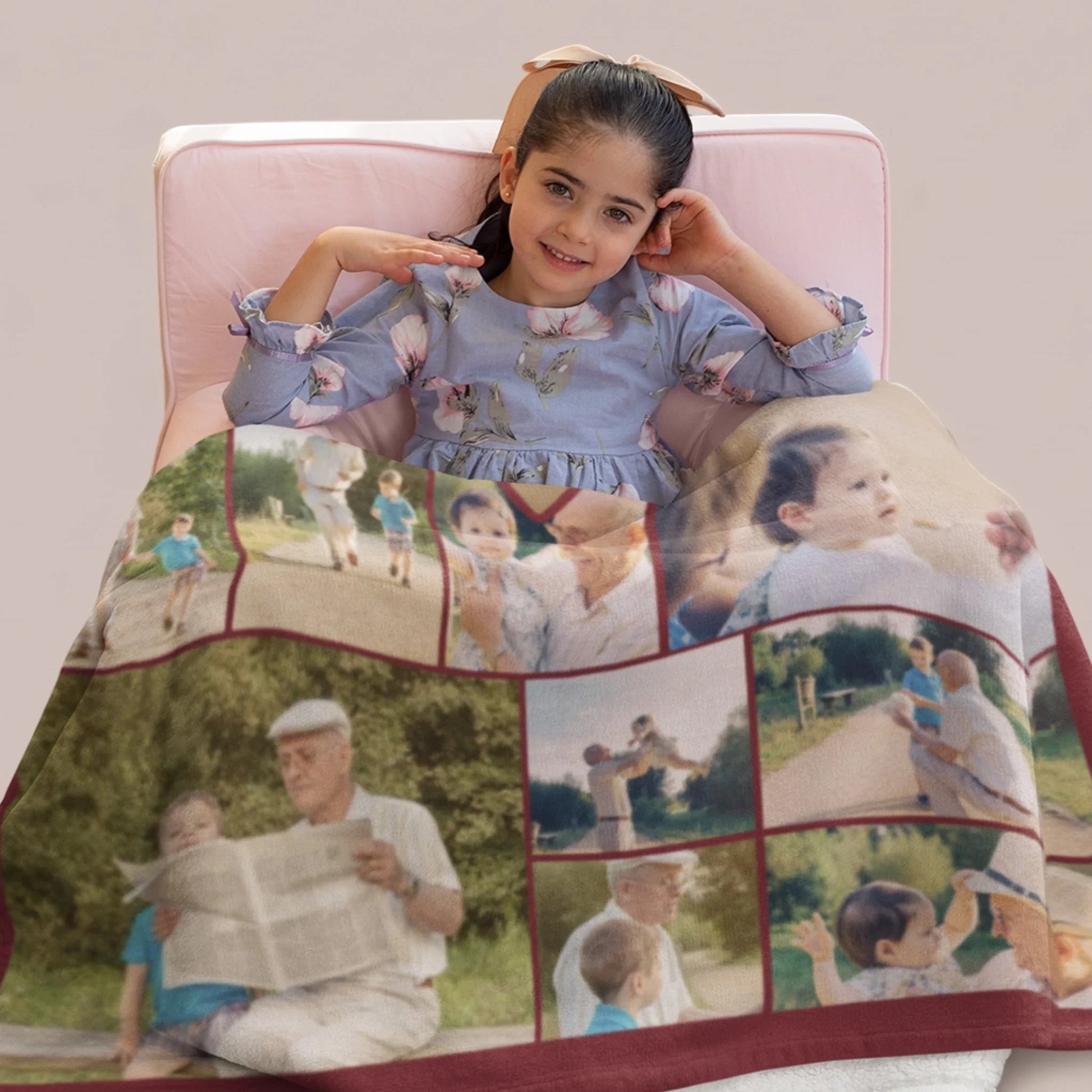 Personalized Cheer Team Blanket – Custom Name Senior Cheerleading Blanket-1