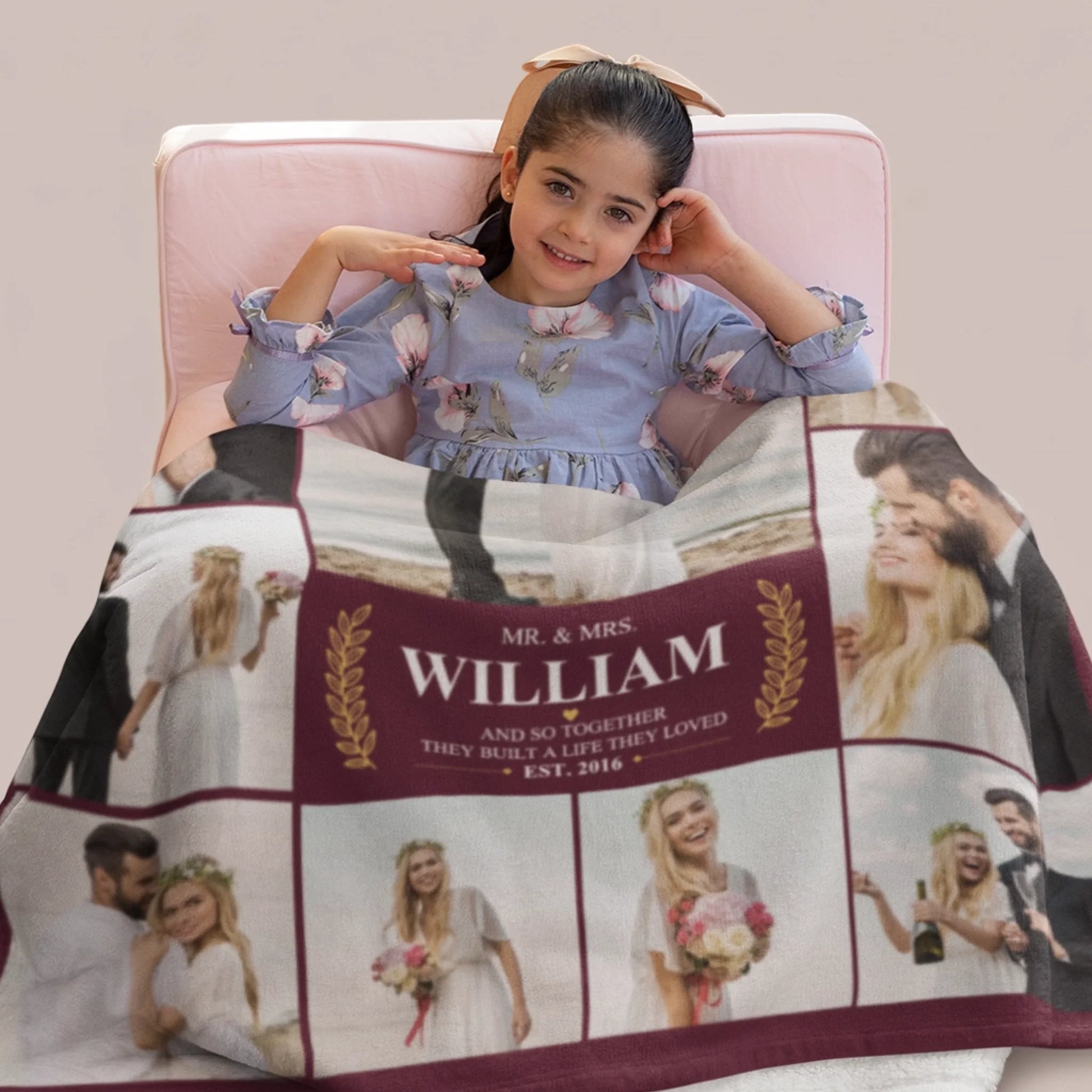 Personalized Cheer Team Blanket – Custom Name Senior Cheerleading Blanket-1