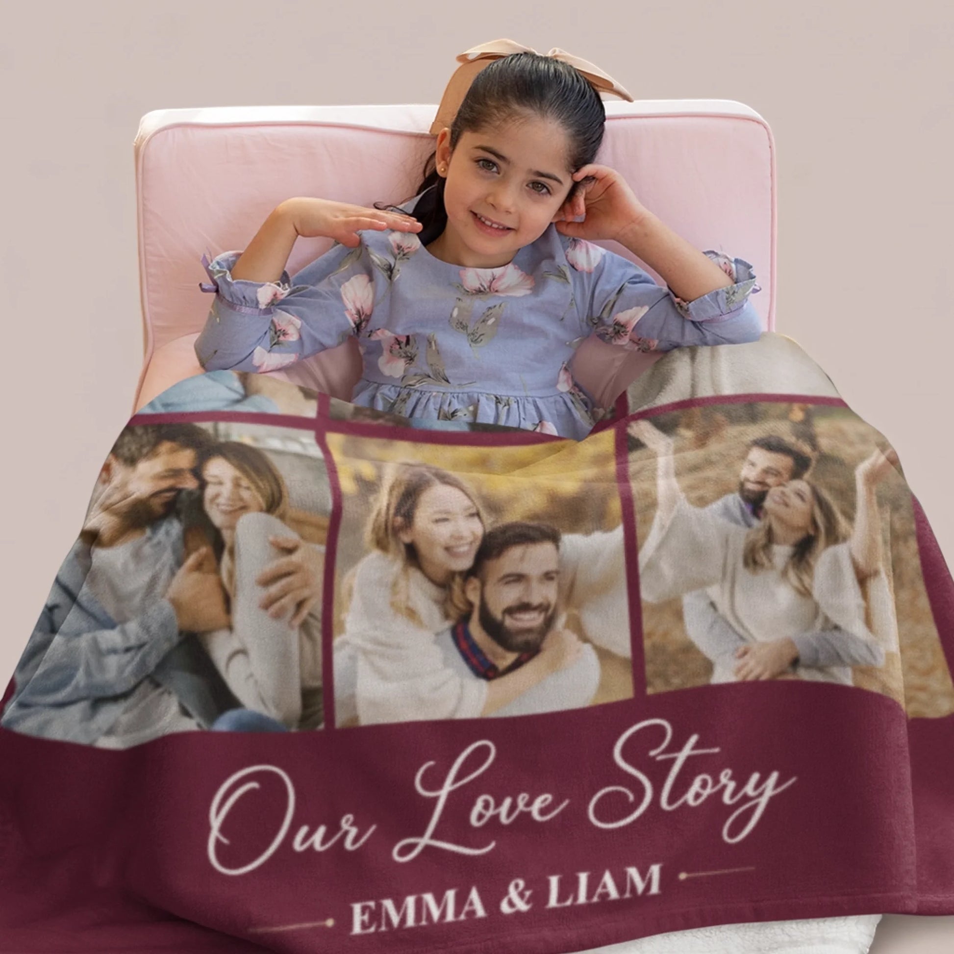 Personalized Cheer Team Blanket – Custom Name Senior Cheerleading Blanket-1