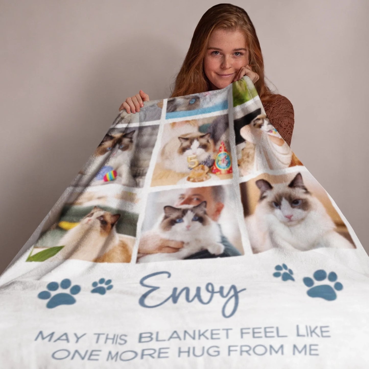 personalized-pet-memorial-photo-blanket-size-display