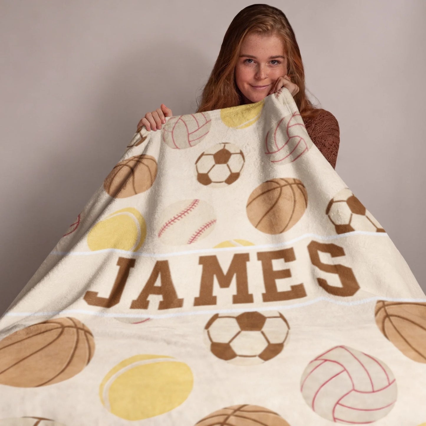 Personalized Cheer Team Blanket – Custom Name Senior Cheerleading Blanket_