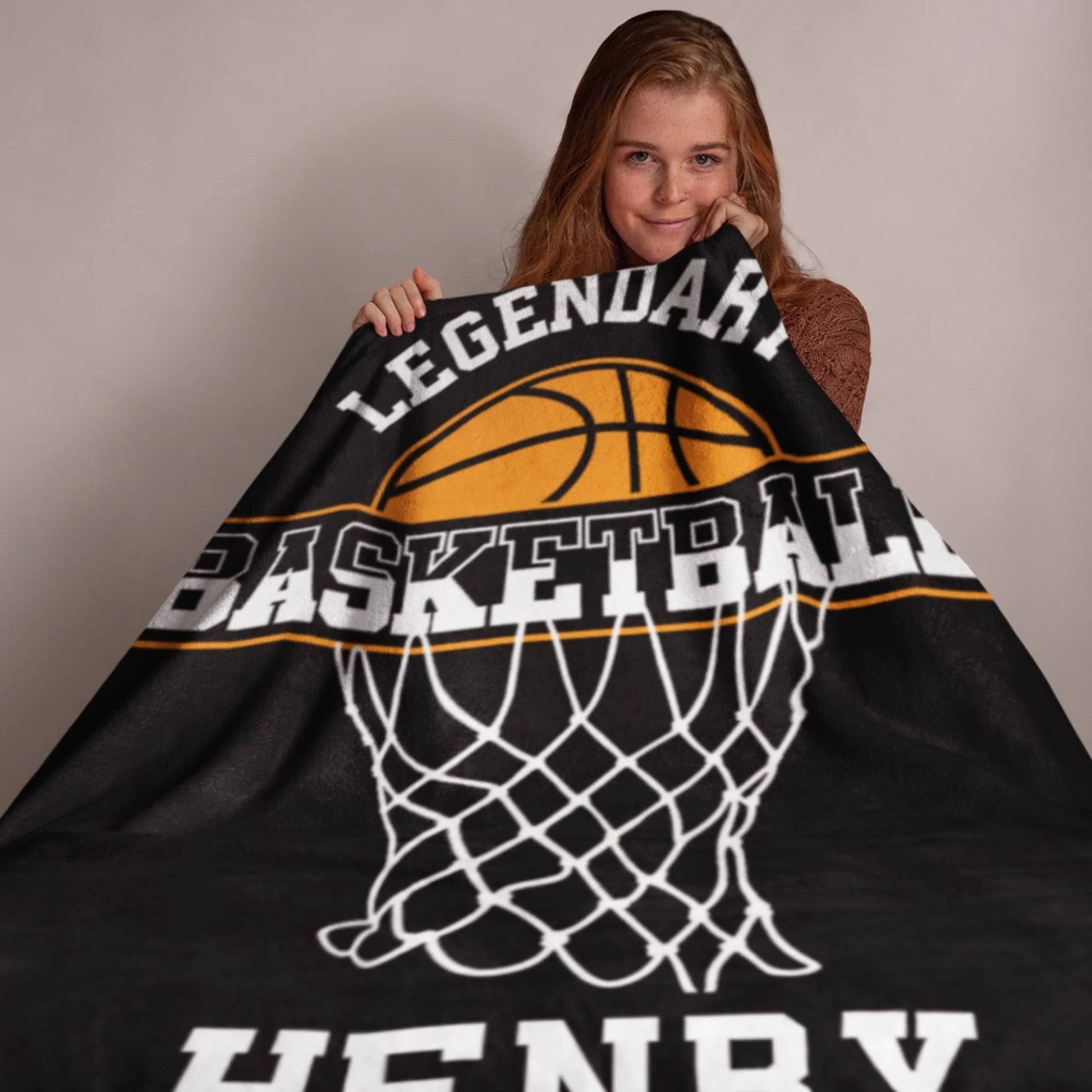 Personalized Cheer Team Blanket – Custom Name Senior Cheerleading Blanket_