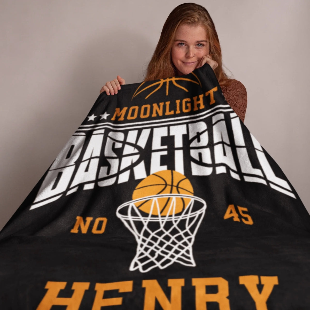 Personalized Cheer Team Blanket – Custom Name Senior Cheerleading Blanket_