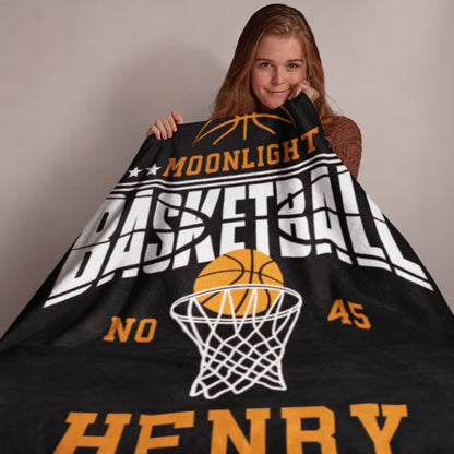 Personalized Cheer Team Blanket – Custom Name Senior Cheerleading Blanket_