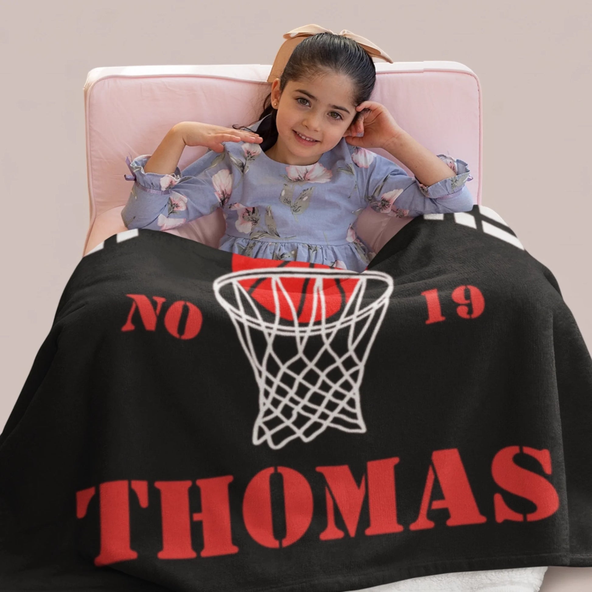 Personalized Cheer Team Blanket – Custom Name Senior Cheerleading Blanket-1
