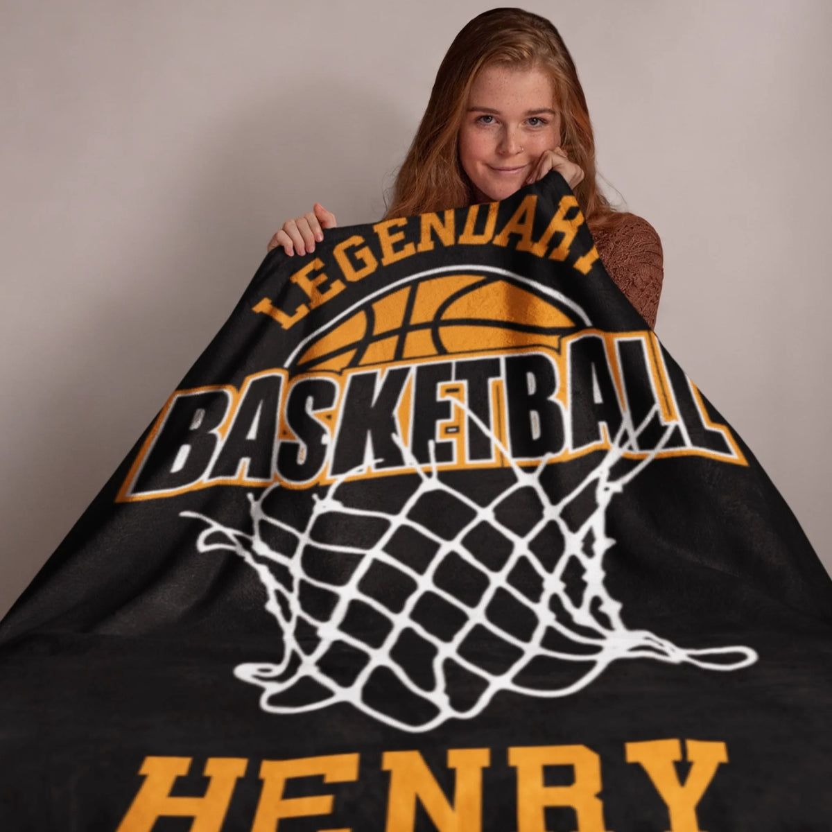 Personalized Cheer Team Blanket – Custom Name Senior Cheerleading Blanket_