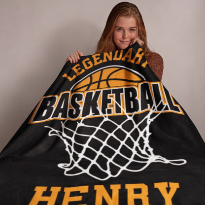 Personalized Cheer Team Blanket – Custom Name Senior Cheerleading Blanket_