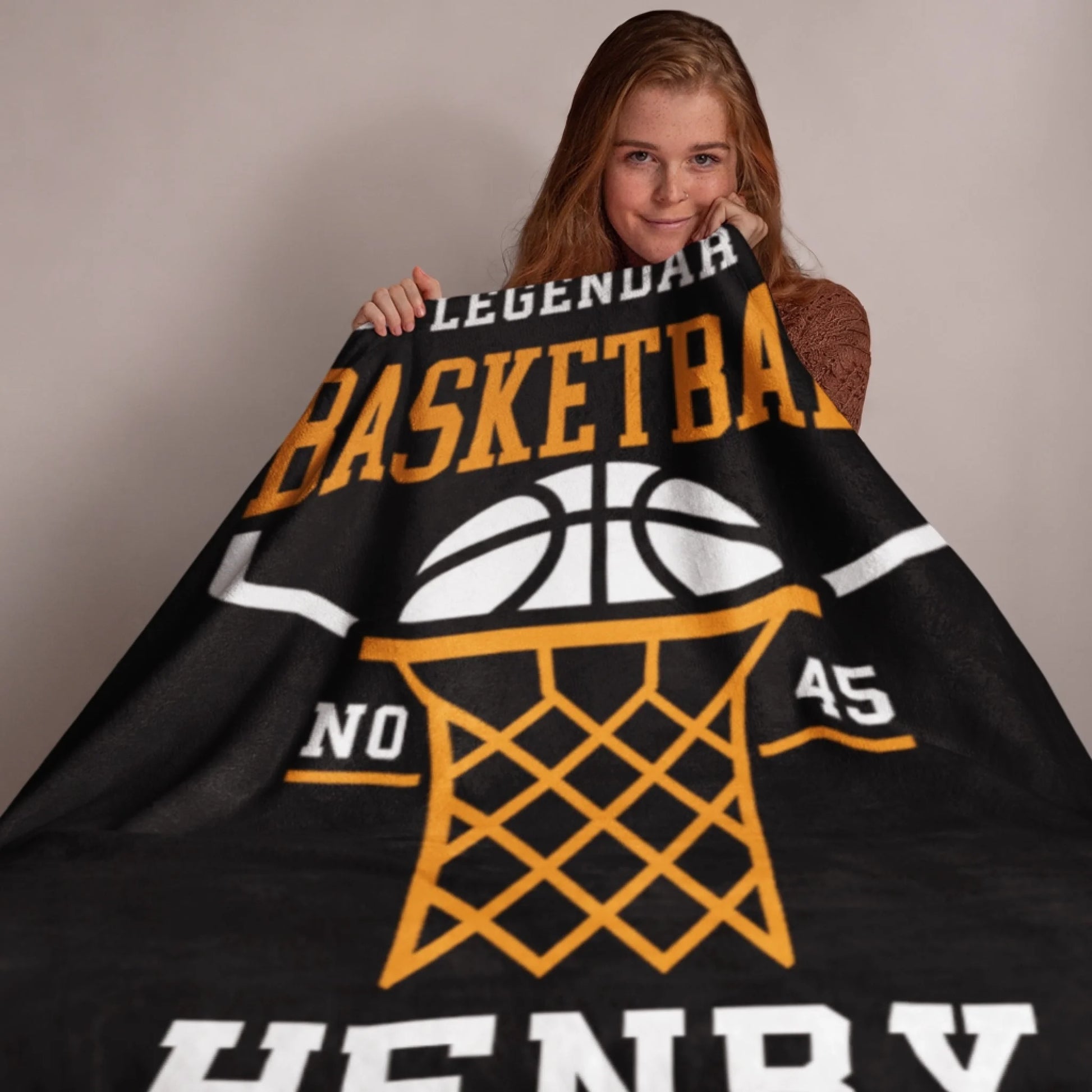 Personalized Cheer Team Blanket – Custom Name Senior Cheerleading Blanket_