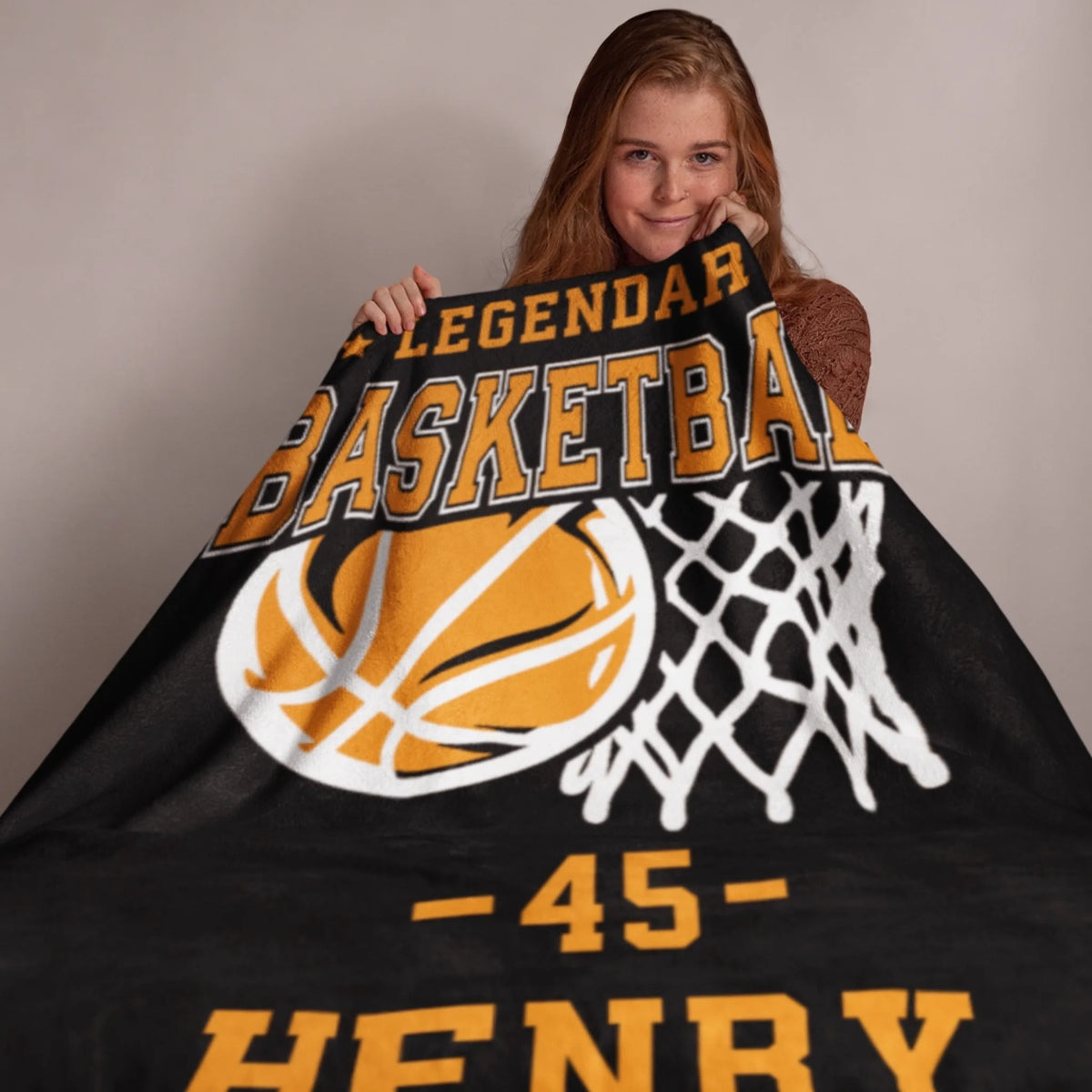 Personalized Cheer Team Blanket – Custom Name Senior Cheerleading Blanket_