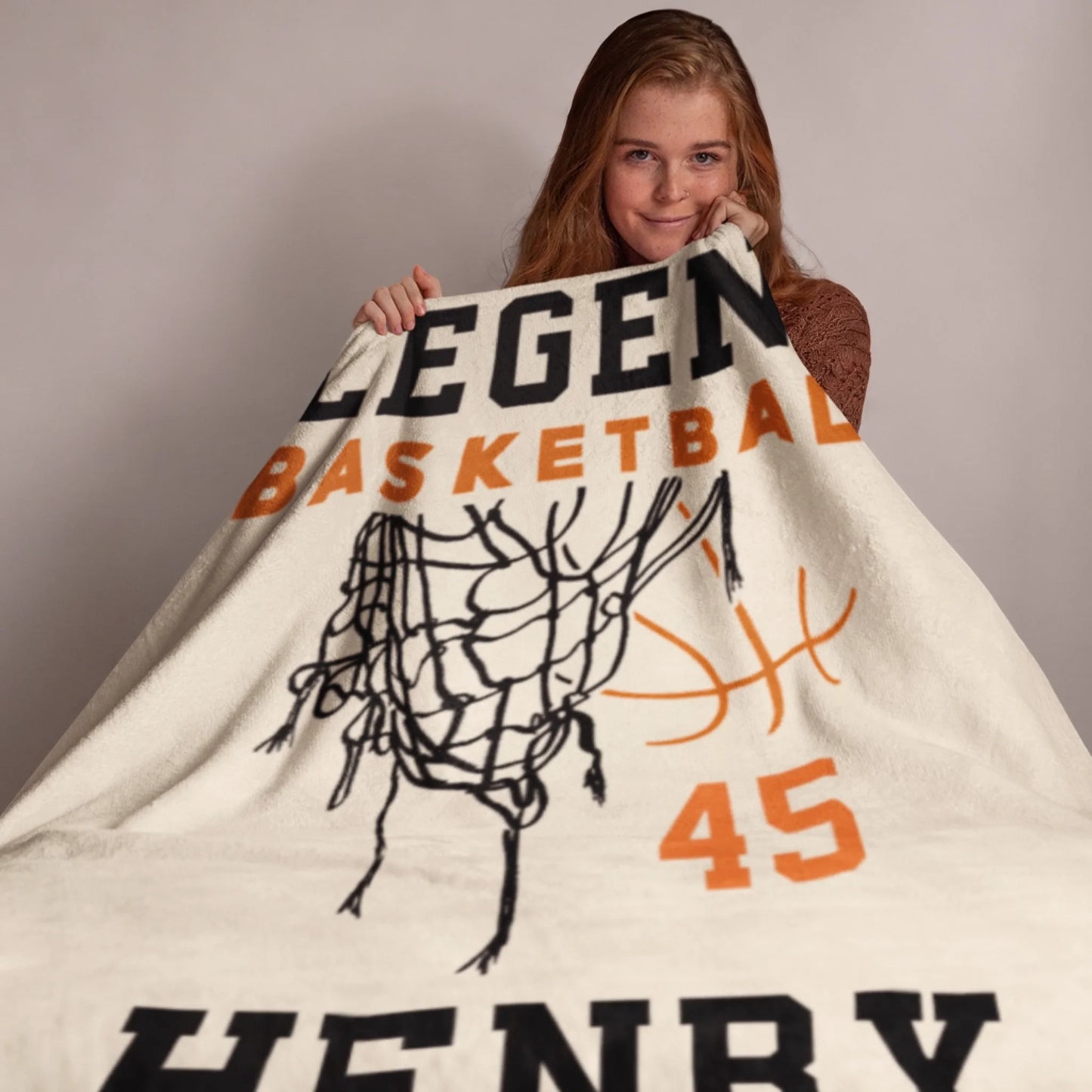 Personalized Cheer Team Blanket – Custom Name Senior Cheerleading Blanket_
