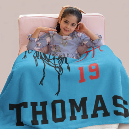Personalized Cheer Team Blanket – Custom Name Senior Cheerleading Blanket-1