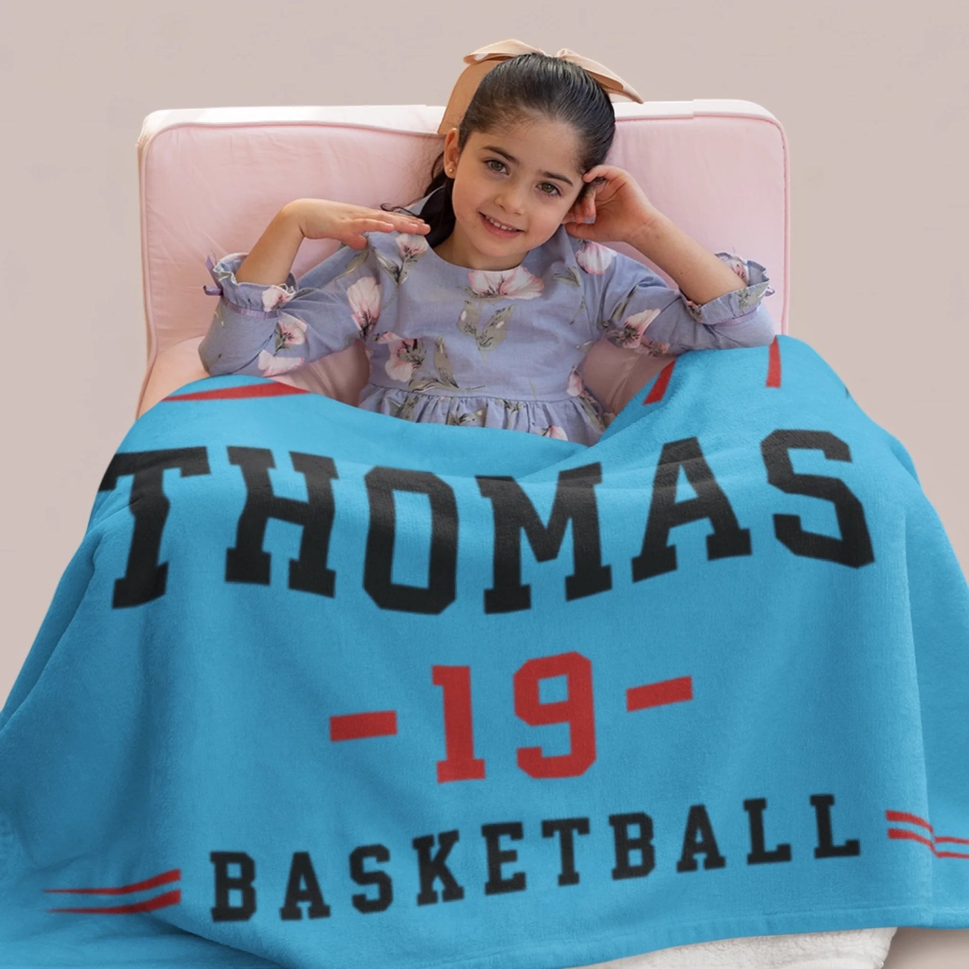 Personalized Cheer Team Blanket – Custom Name Senior Cheerleading Blanket-1