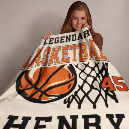 Personalized Cheer Team Blanket – Custom Name Senior Cheerleading Blanket_