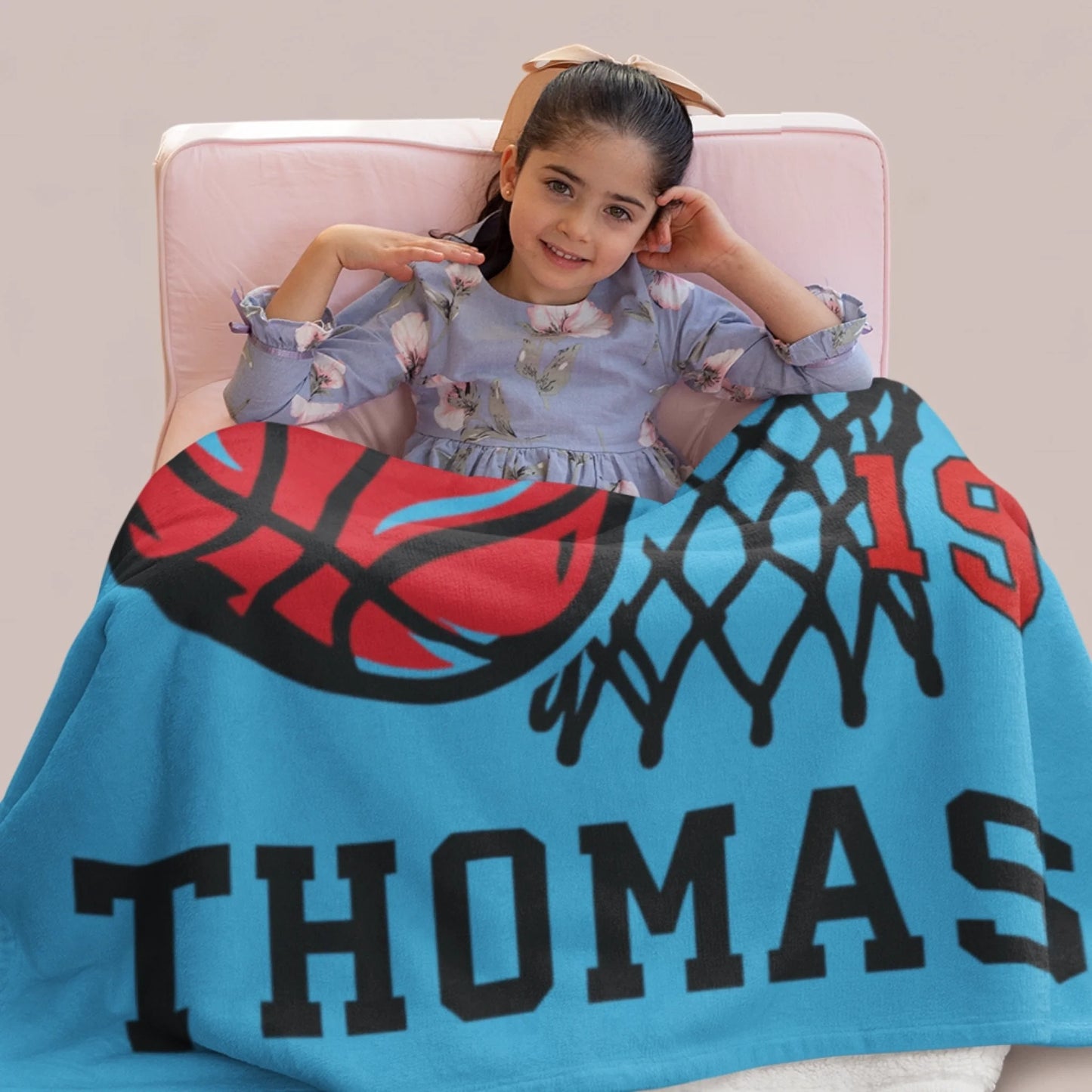 Personalized Cheer Team Blanket – Custom Name Senior Cheerleading Blanket-1