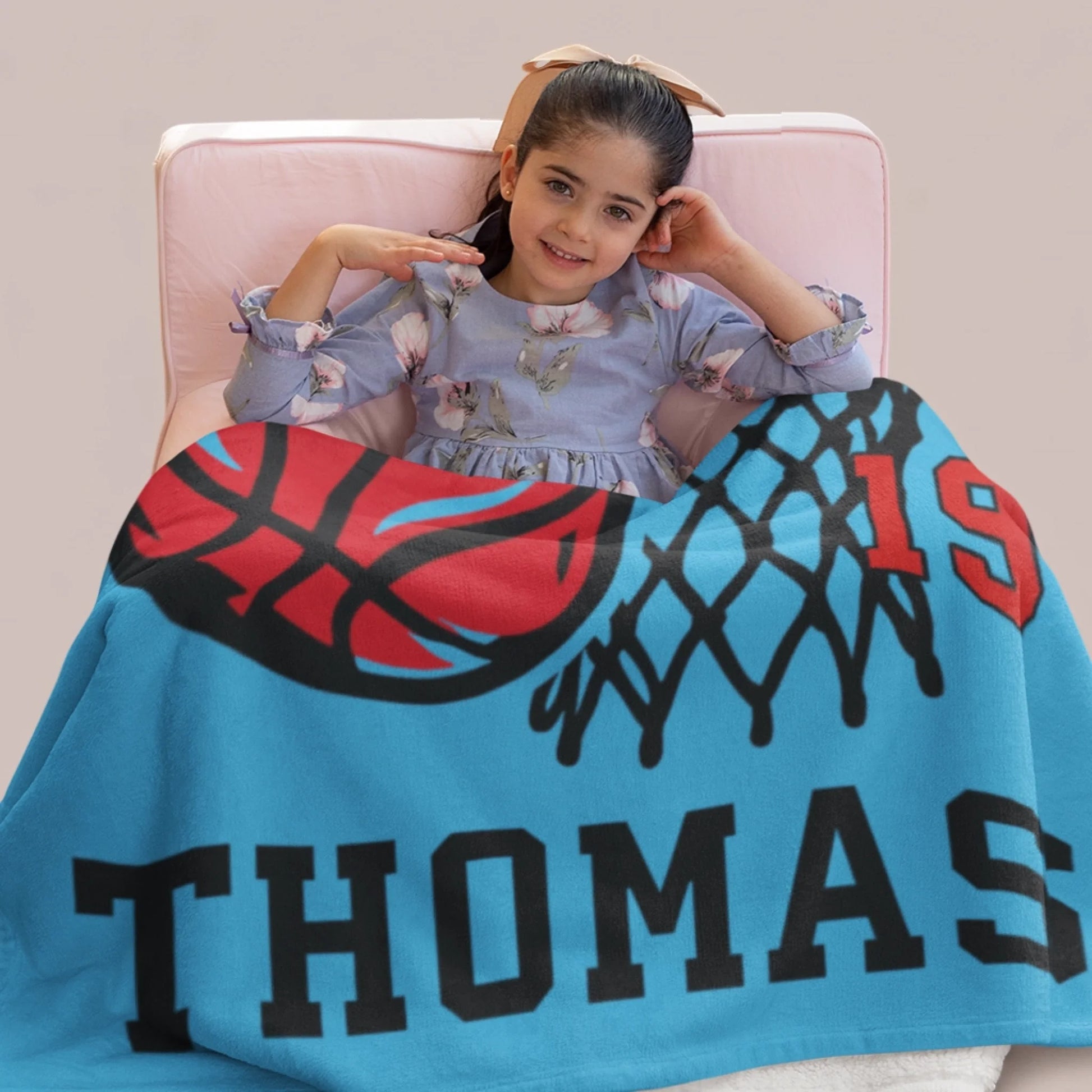 Personalized Cheer Team Blanket – Custom Name Senior Cheerleading Blanket-1