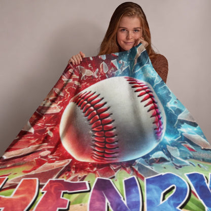 Personalized Cheer Team Blanket – Custom Name Senior Cheerleading Blanket_