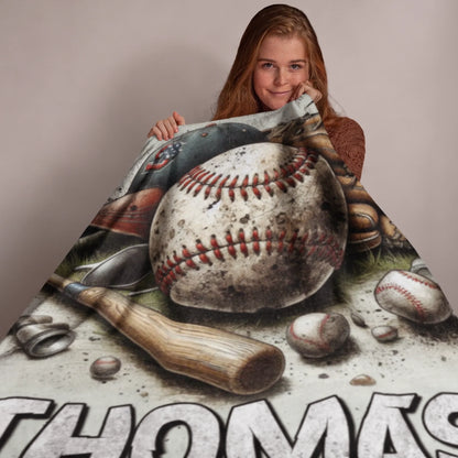 Personalized Cheer Team Blanket – Custom Name Senior Cheerleading Blanket_
