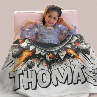 Personalized Cheer Team Blanket – Custom Name Senior Cheerleading Blanket-1