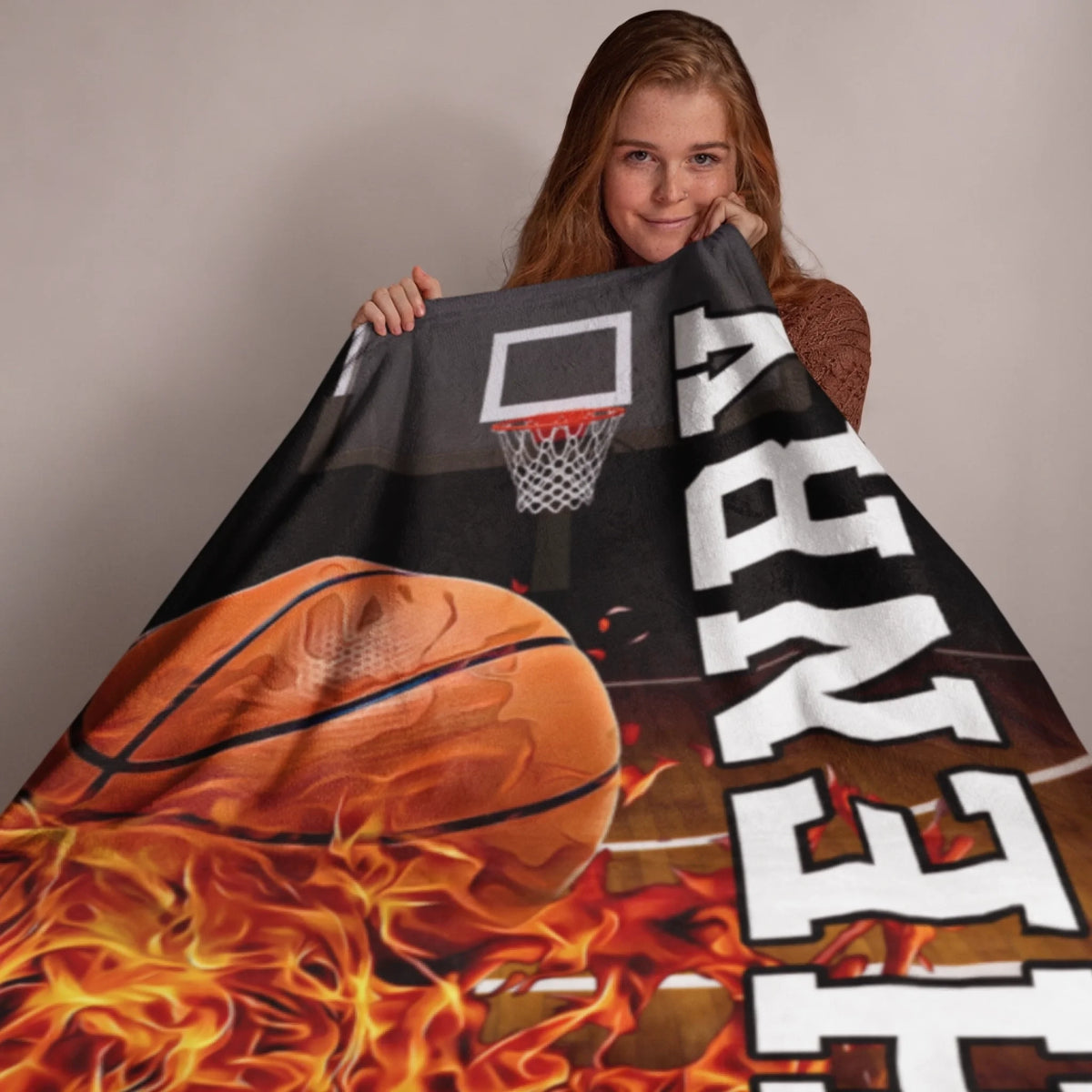 Personalized Cheer Team Blanket – Custom Name Senior Cheerleading Blanket_