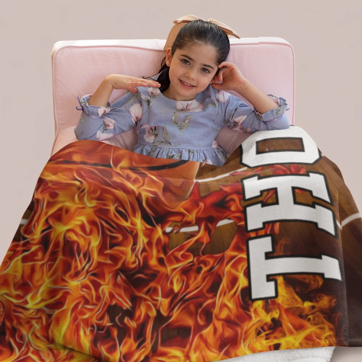 Personalized Cheer Team Blanket – Custom Name Senior Cheerleading Blanket-1