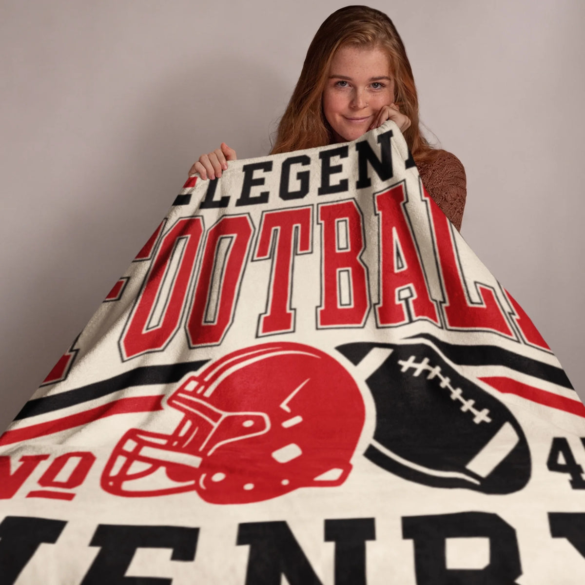 Personalized Cheer Team Blanket – Custom Name Senior Cheerleading Blanket_