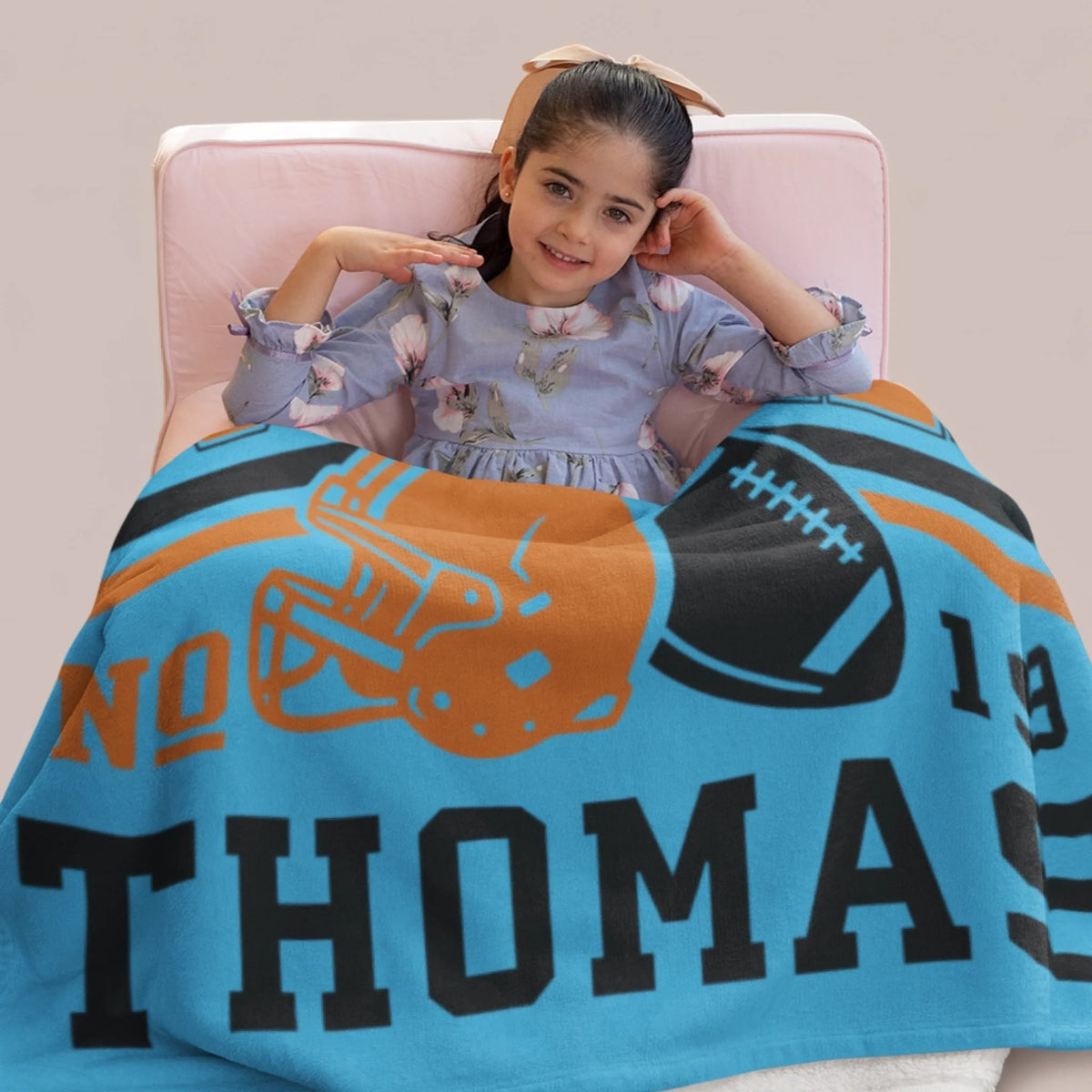 Personalized Cheer Team Blanket – Custom Name Senior Cheerleading Blanket-1
