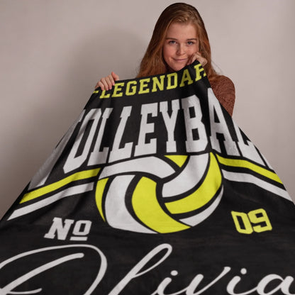 Personalized Cheer Team Blanket – Custom Name Senior Cheerleading Blanket_
