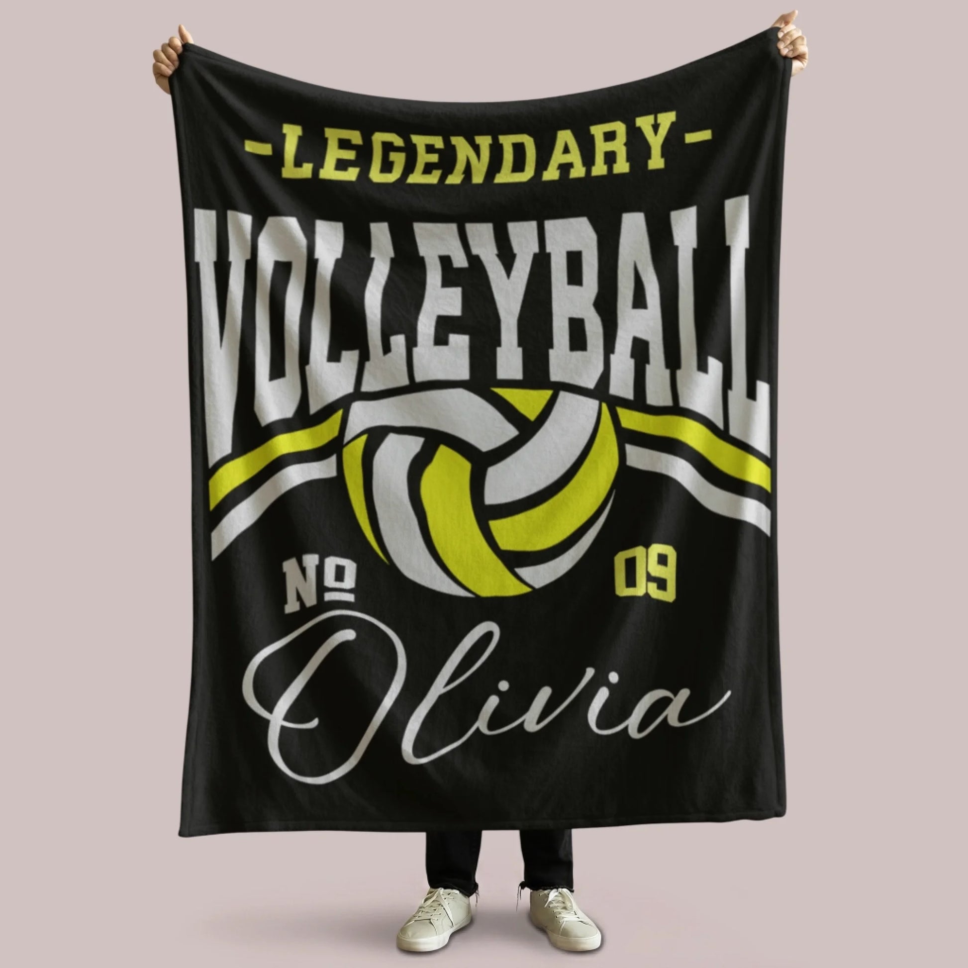 Personalized Cheer Team Blanket – Custom Name Senior Cheerleading Blanket3