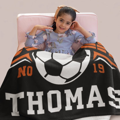 Personalized Cheer Team Blanket – Custom Name Senior Cheerleading Blanket-1