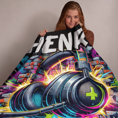 Personalized Cheer Team Blanket – Custom Name Senior Cheerleading Blanket_