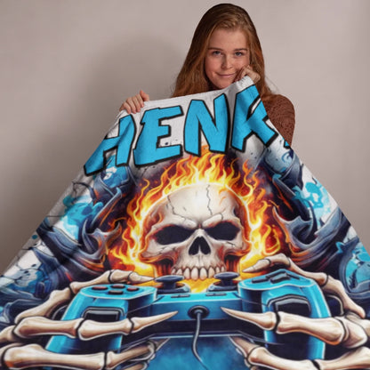 Personalized Cheer Team Blanket – Custom Name Senior Cheerleading Blanket_