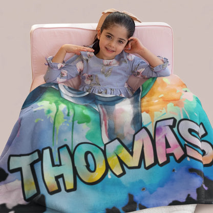 Personalized Cheer Team Blanket – Custom Name Senior Cheerleading Blanket-1