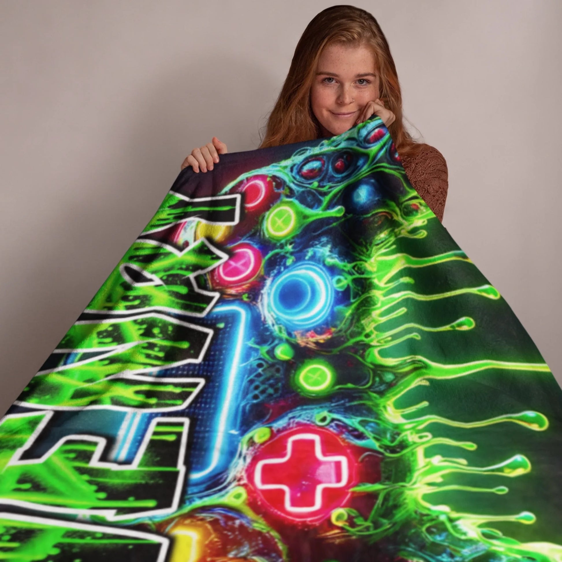 Personalized Cheer Team Blanket – Custom Name Senior Cheerleading Blanket_