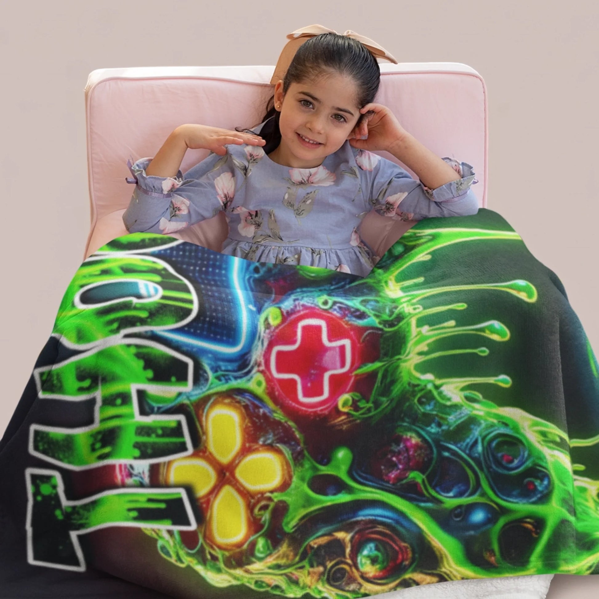 Personalized Cheer Team Blanket – Custom Name Senior Cheerleading Blanket-1