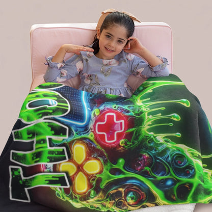 Personalized Cheer Team Blanket – Custom Name Senior Cheerleading Blanket-1
