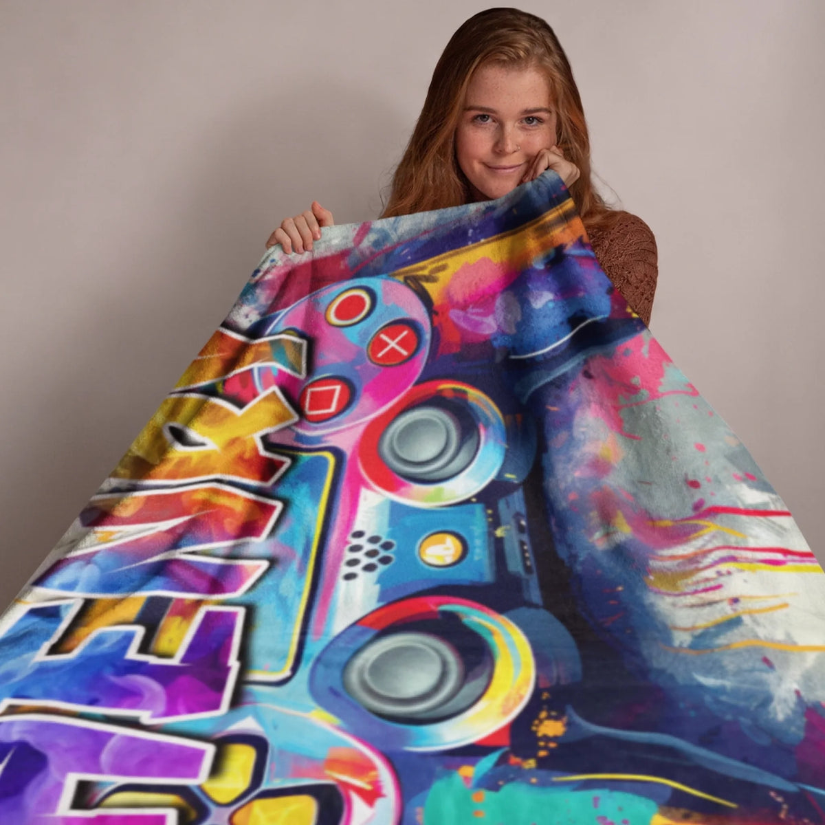 Personalized Cheer Team Blanket – Custom Name Senior Cheerleading Blanket_