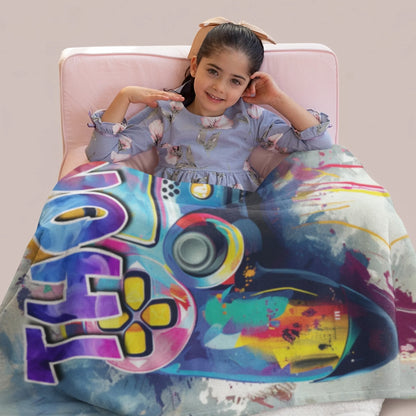 Personalized Cheer Team Blanket – Custom Name Senior Cheerleading Blanket-1