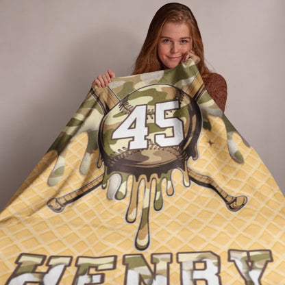 Personalized Cheer Team Blanket – Custom Name Senior Cheerleading Blanket_