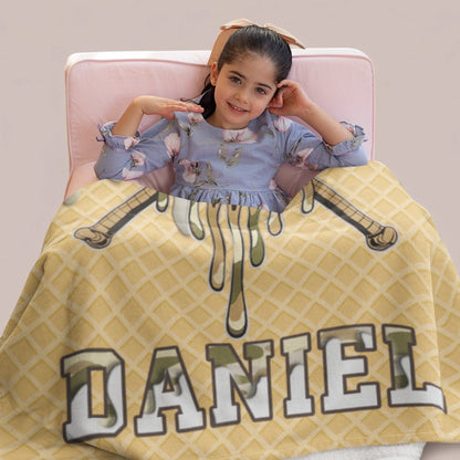 Personalized Cheer Team Blanket – Custom Name Senior Cheerleading Blanket-1