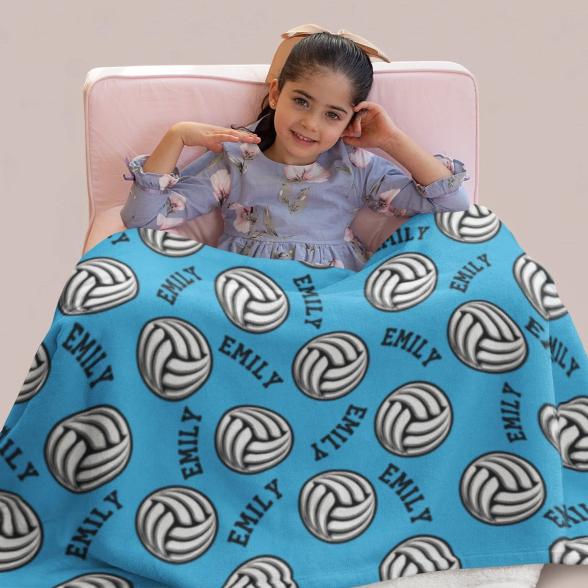 Personalized Cheer Team Blanket – Custom Name Senior Cheerleading Blanket-1