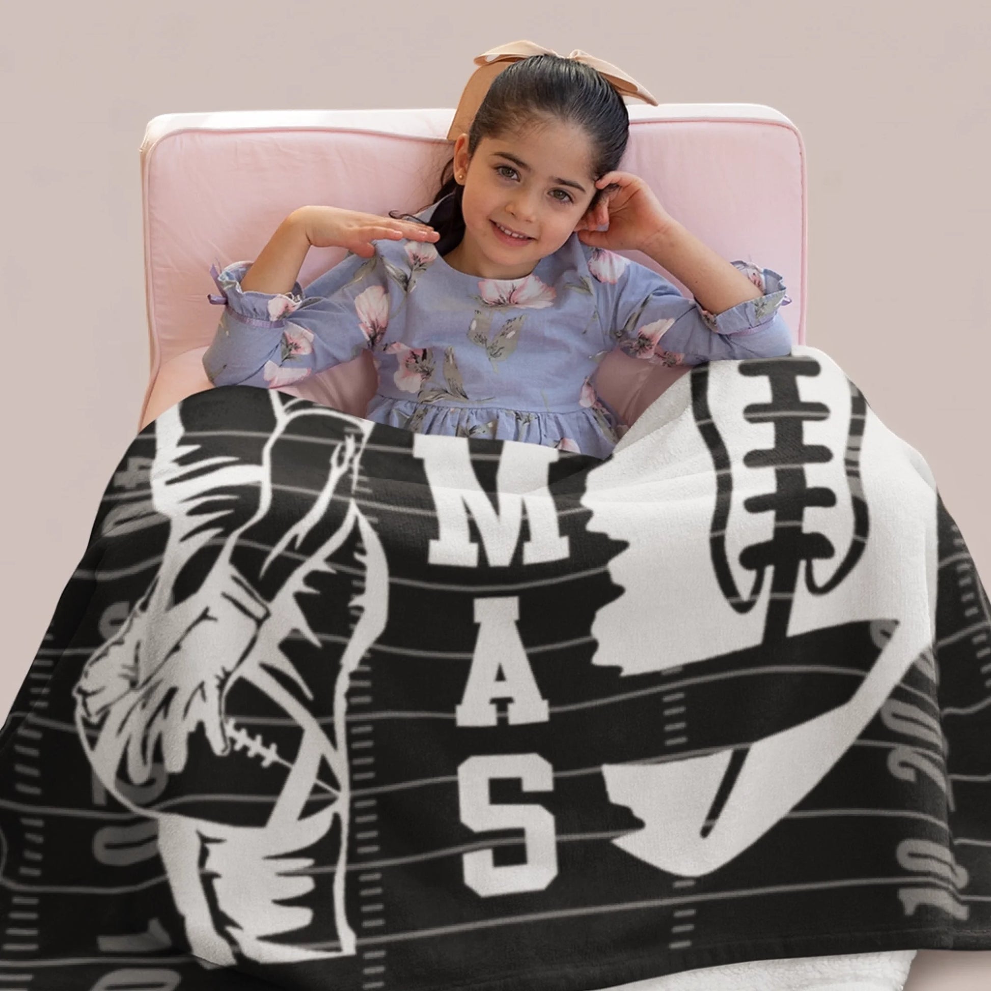 Personalized Cheer Team Blanket – Custom Name Senior Cheerleading Blanket-1