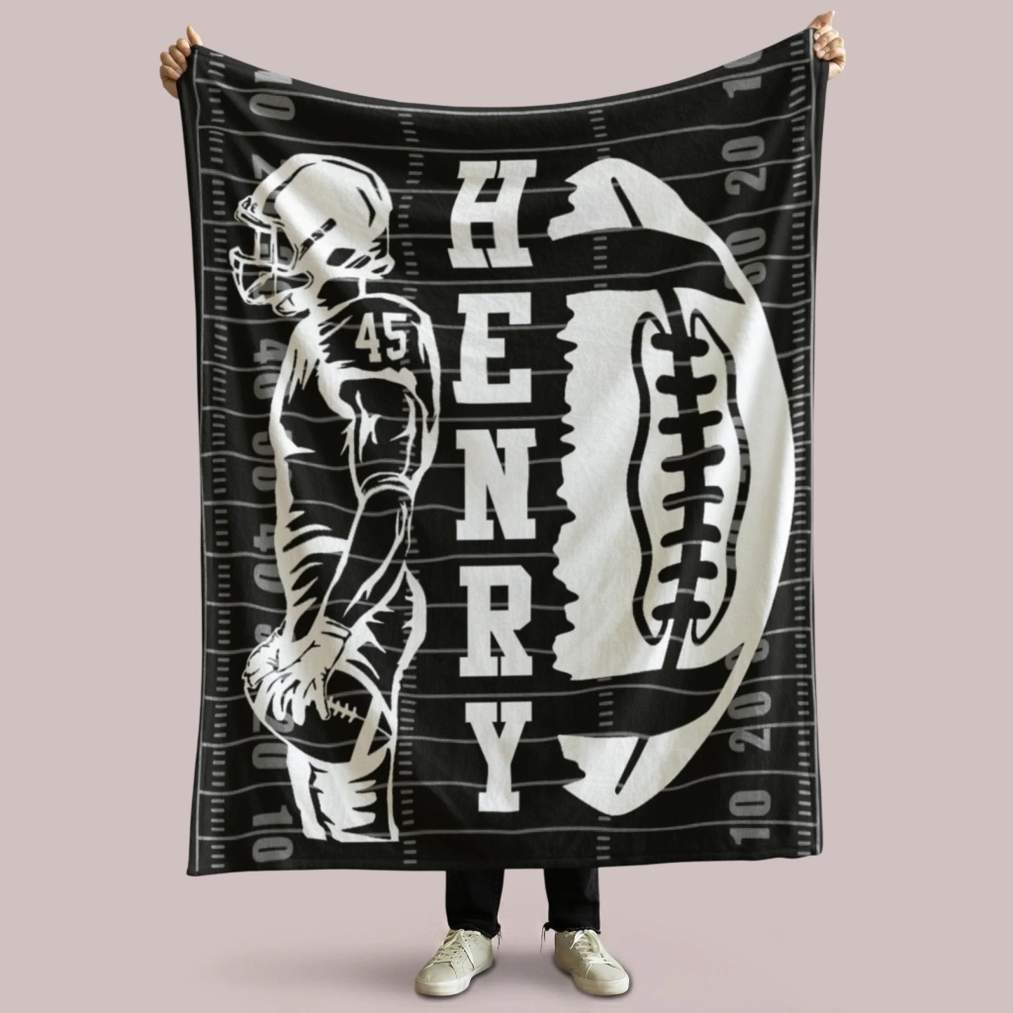Personalized Cheer Team Blanket – Custom Name Senior Cheerleading Blanket3