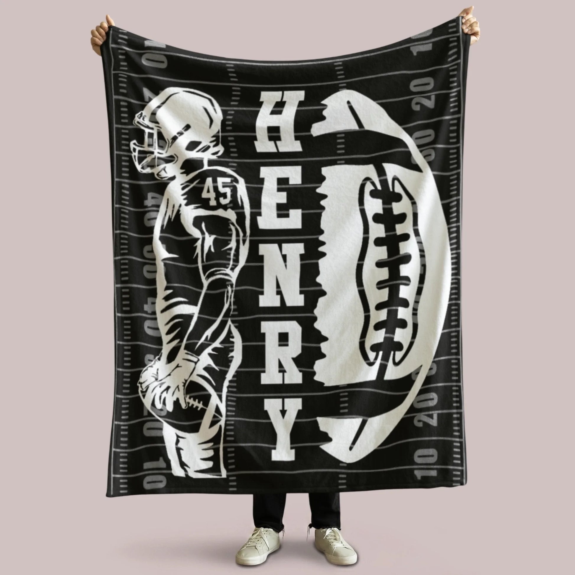 Personalized Cheer Team Blanket – Custom Name Senior Cheerleading Blanket3