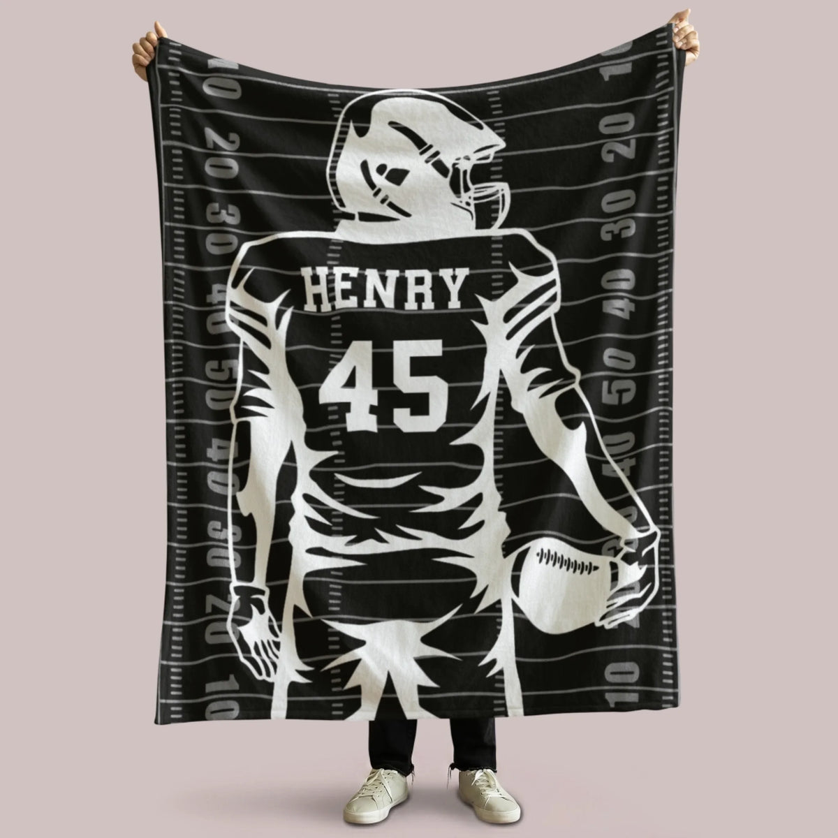 Personalized Cheer Team Blanket – Custom Name Senior Cheerleading Blanket3