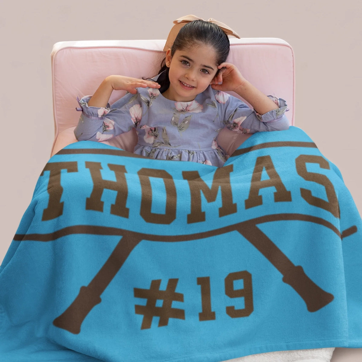 Personalized Cheer Team Blanket – Custom Name Senior Cheerleading Blanket-1