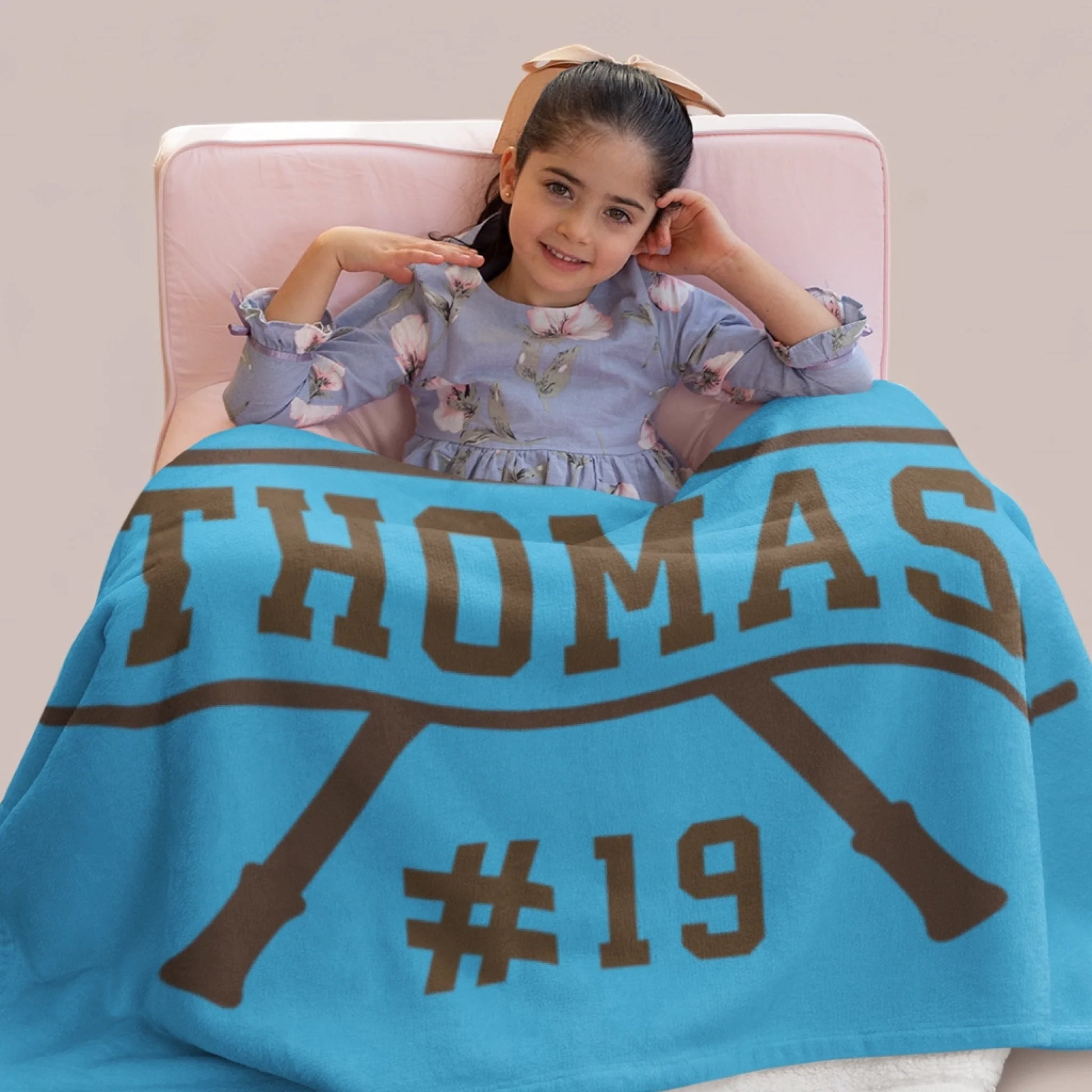 Personalized Cheer Team Blanket – Custom Name Senior Cheerleading Blanket-1