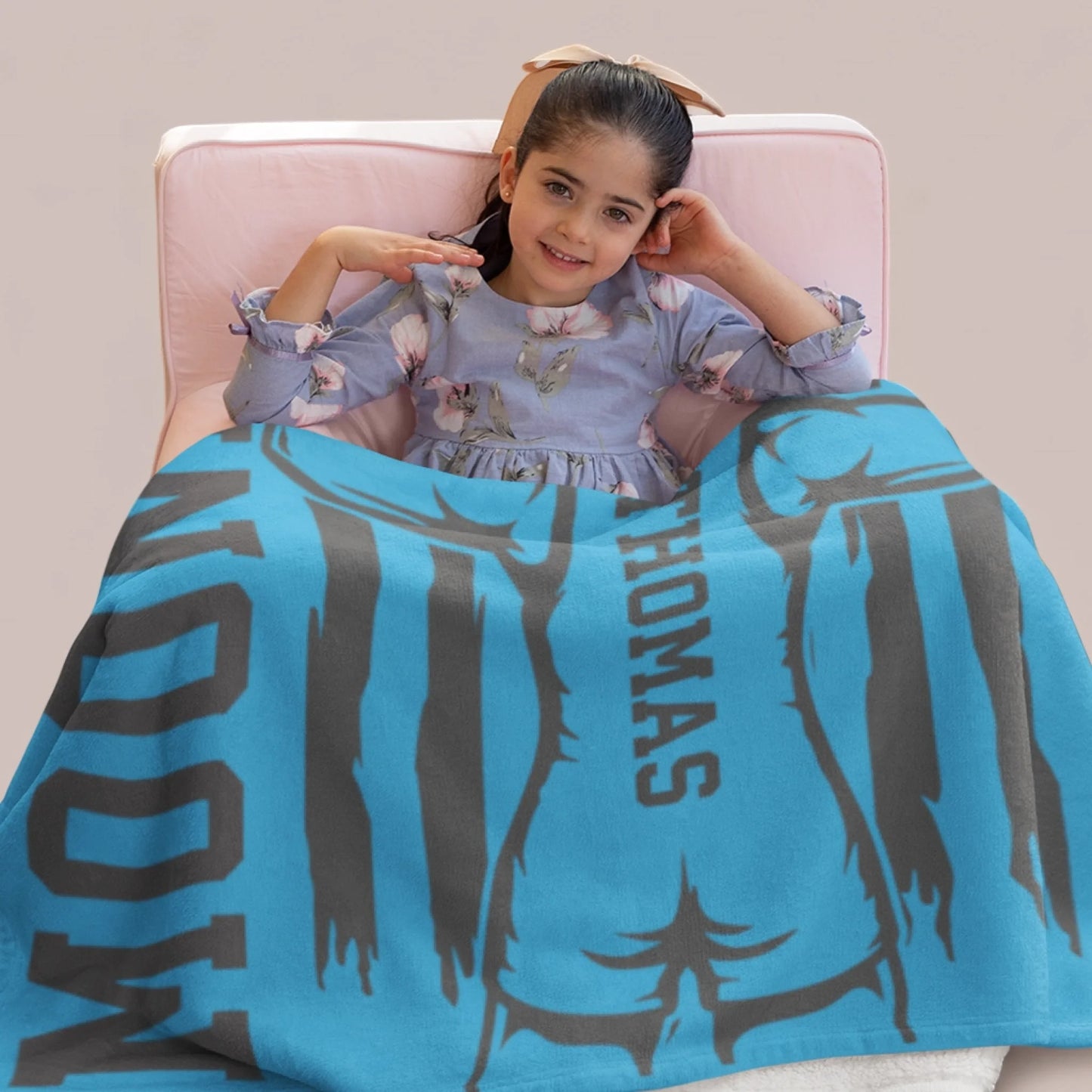 Personalized Cheer Team Blanket – Custom Name Senior Cheerleading Blanket-1