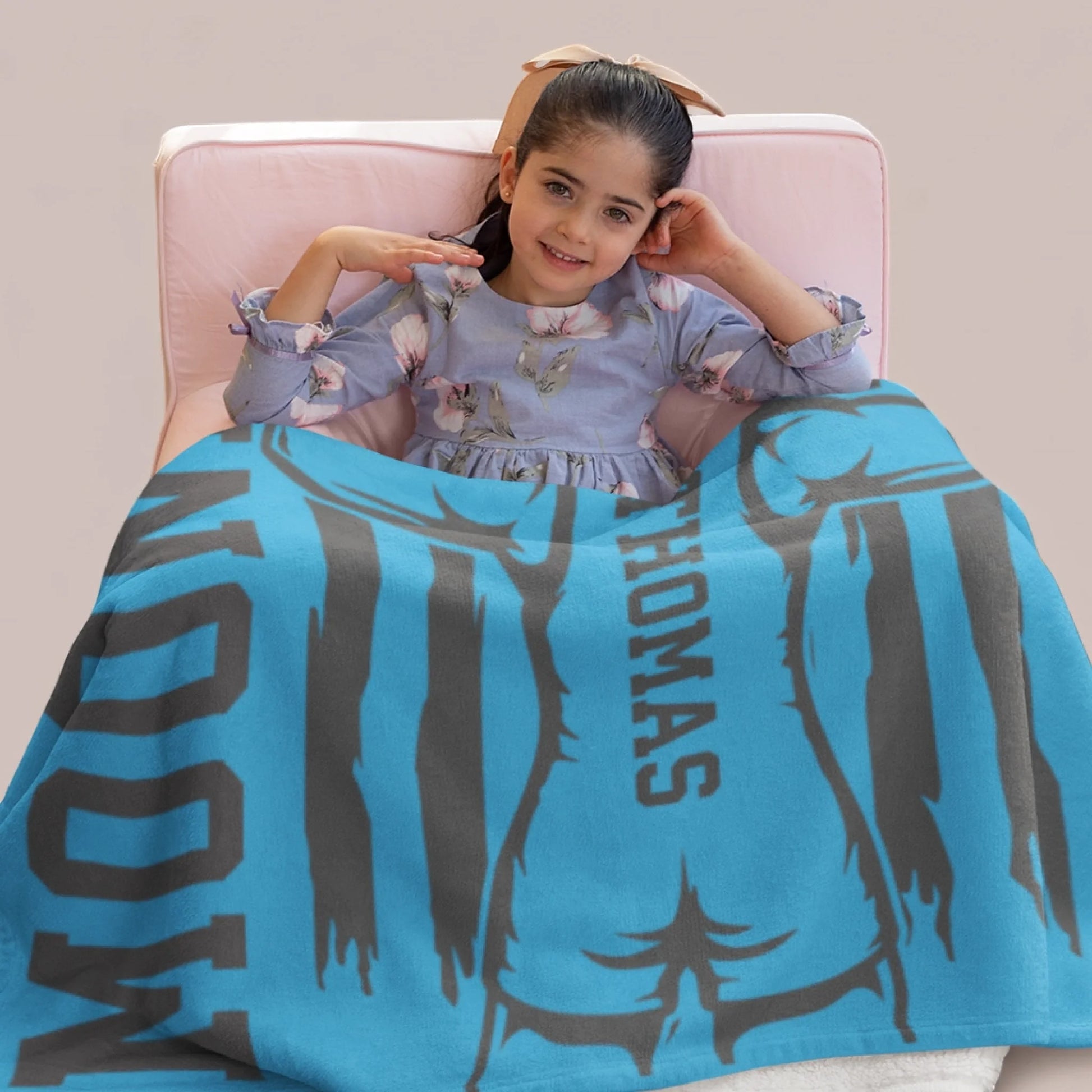 Personalized Cheer Team Blanket – Custom Name Senior Cheerleading Blanket-1
