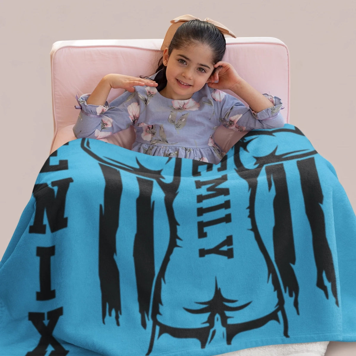 Personalized Cheer Team Blanket – Custom Name Senior Cheerleading Blanket-1