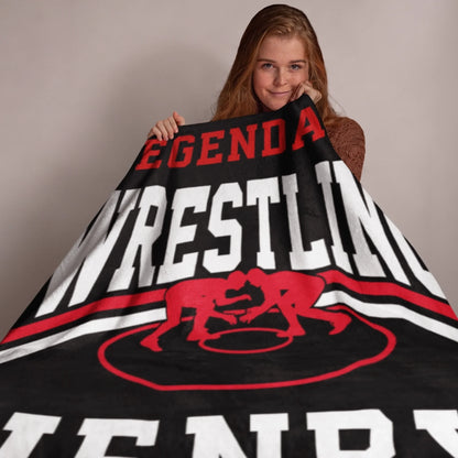 Personalized Cheer Team Blanket – Custom Name Senior Cheerleading Blanket_